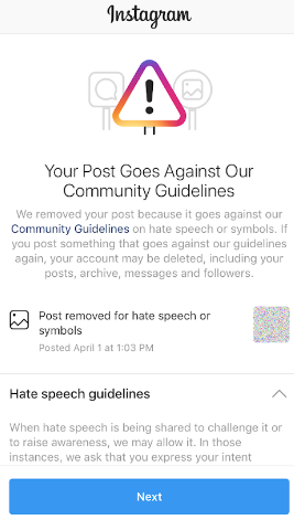 انستغرام تكافح خطاب الكراهية