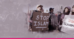 صورة تظهر تأييدا لوقف الكراهية بحق المسلمين